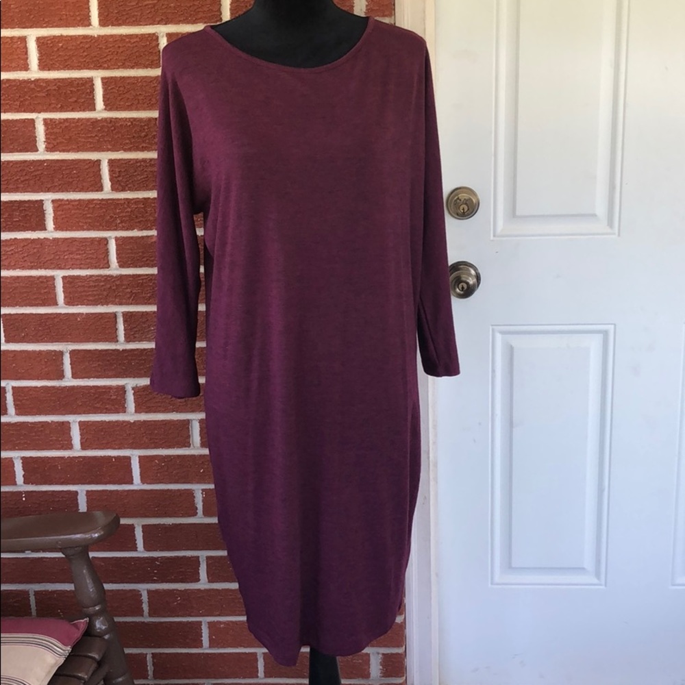 Plum Midi Dress
